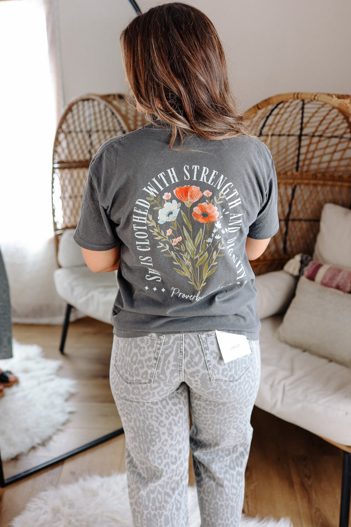 Strength & Dignity Graphic Tee - Pepper