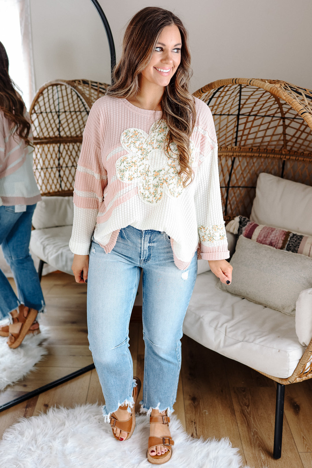 RISEN: MACI HIGH RISE CROP STRAIGHT JEANS