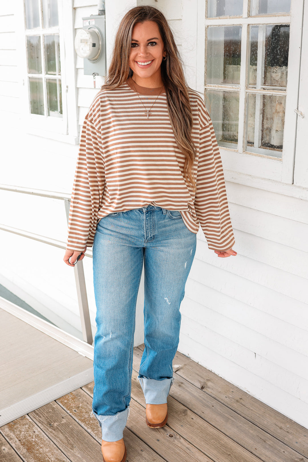 VERVET: Lexi Cuffed Slim Wide Leg Jeans