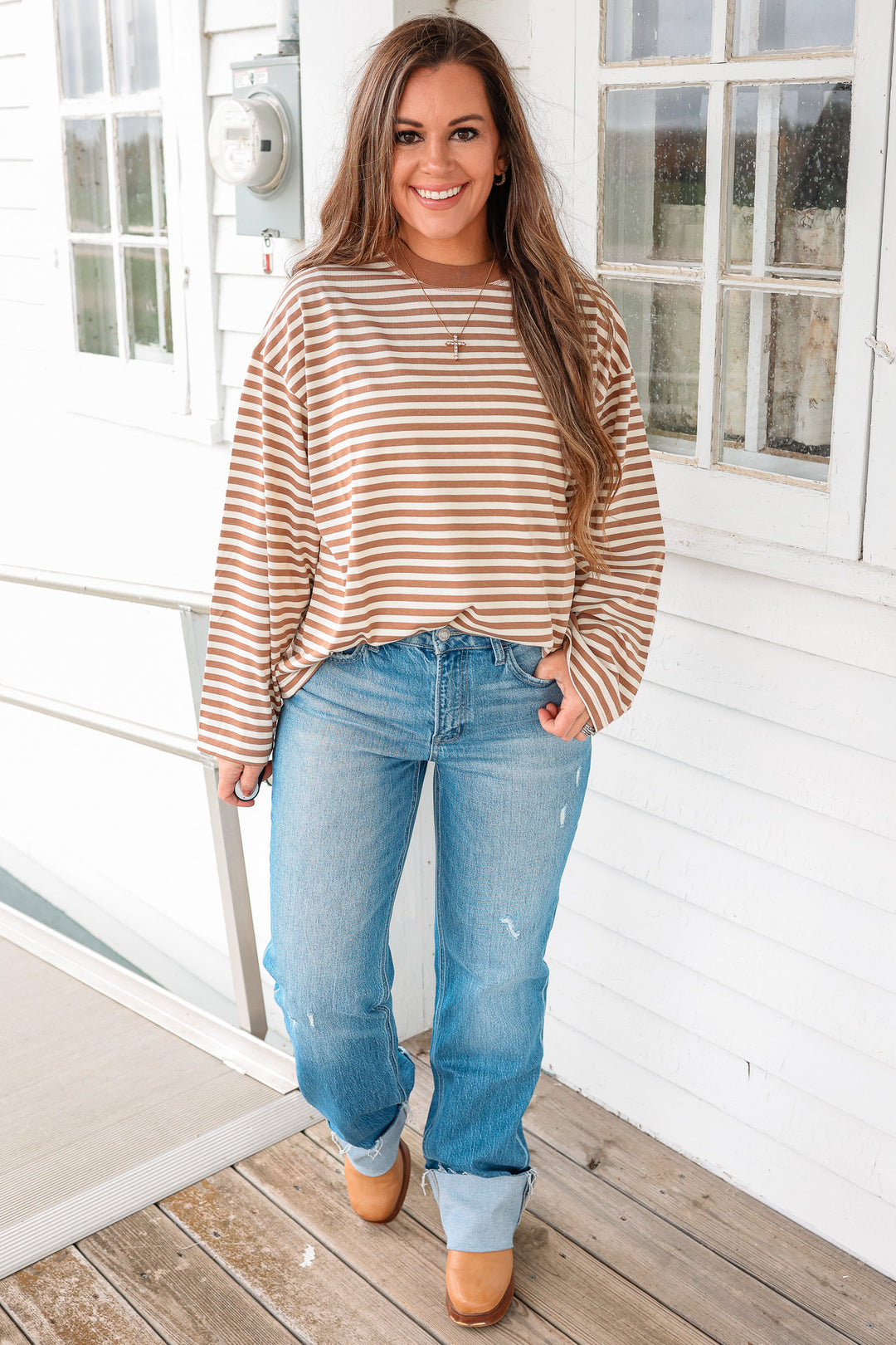 VERVET: Lexi Cuffed Slim Wide Leg Jeans