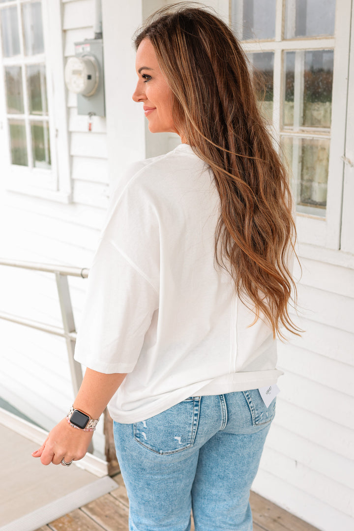 Indie Oversized Everyday Cotton Tee - White