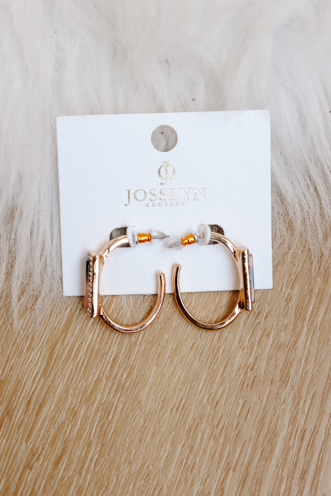 Tortoise & Pavé Gold Hoop Earrings