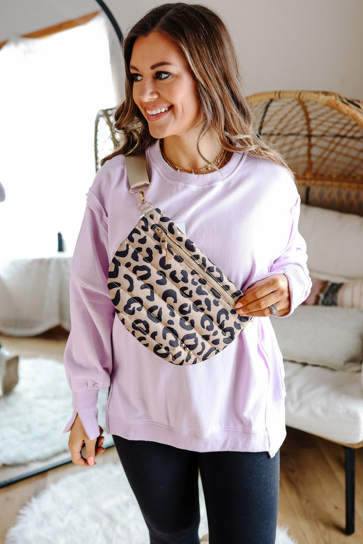 Jolie Puffer Bum Bag - Leopard