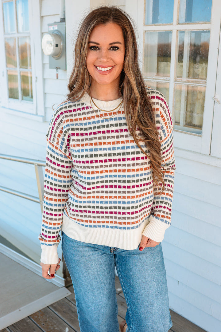 Darby Texture Striped Sweater
