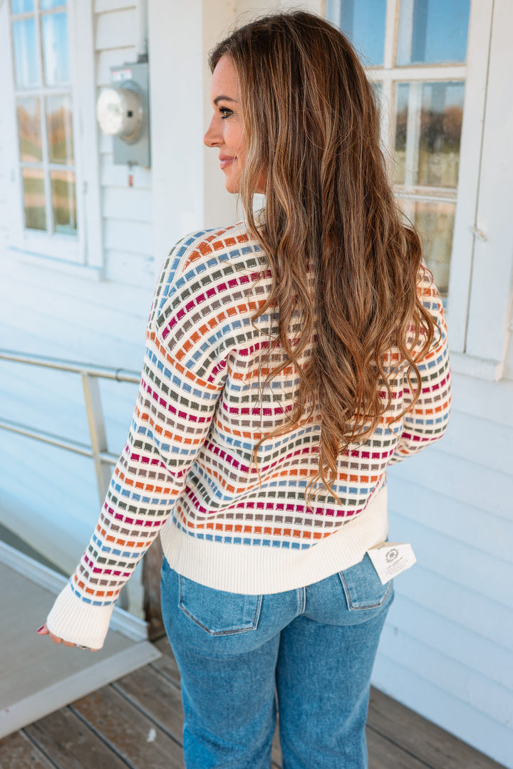 Darby Texture Striped Sweater
