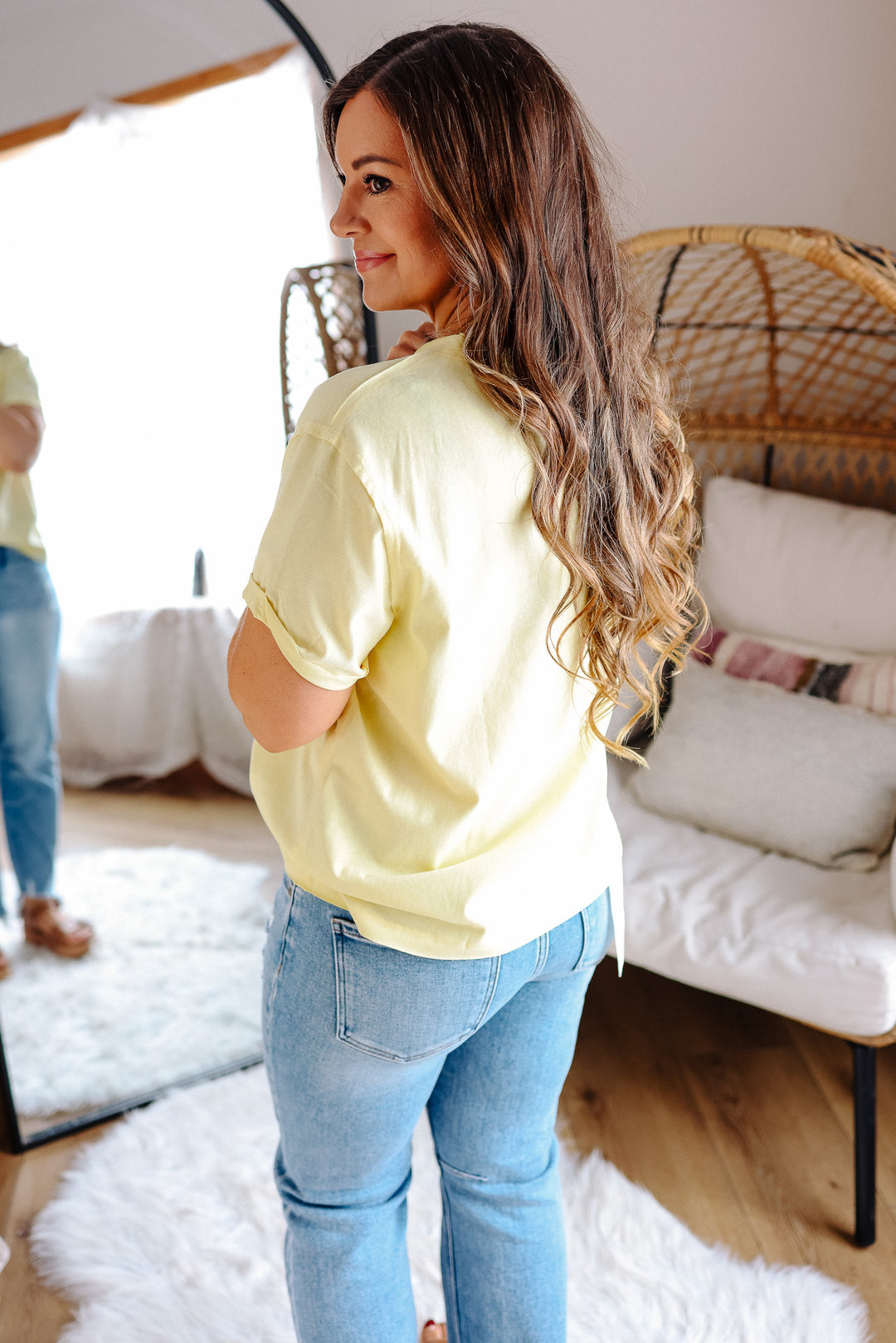 Mali Short Sleeve Top - Lemon