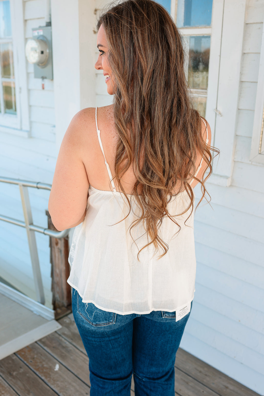 Emery Lace Mesh Tank