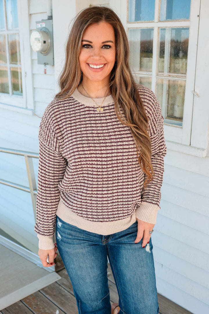 Hollie Waffle Knit Sweater