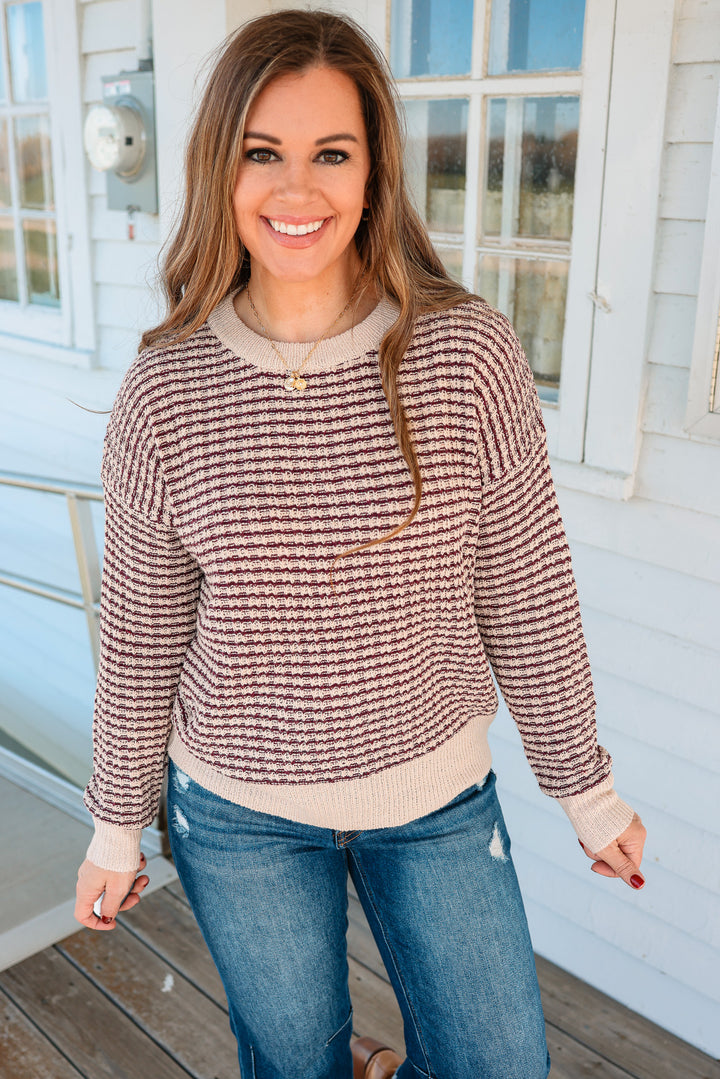 Hollie Waffle Knit Sweater