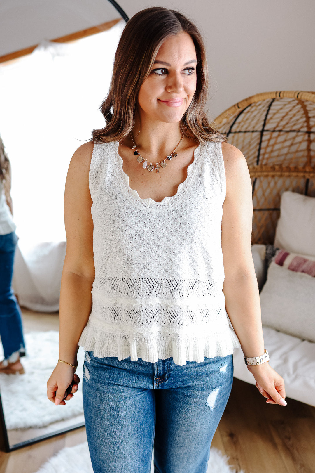 Margo Textured Sweater Tank