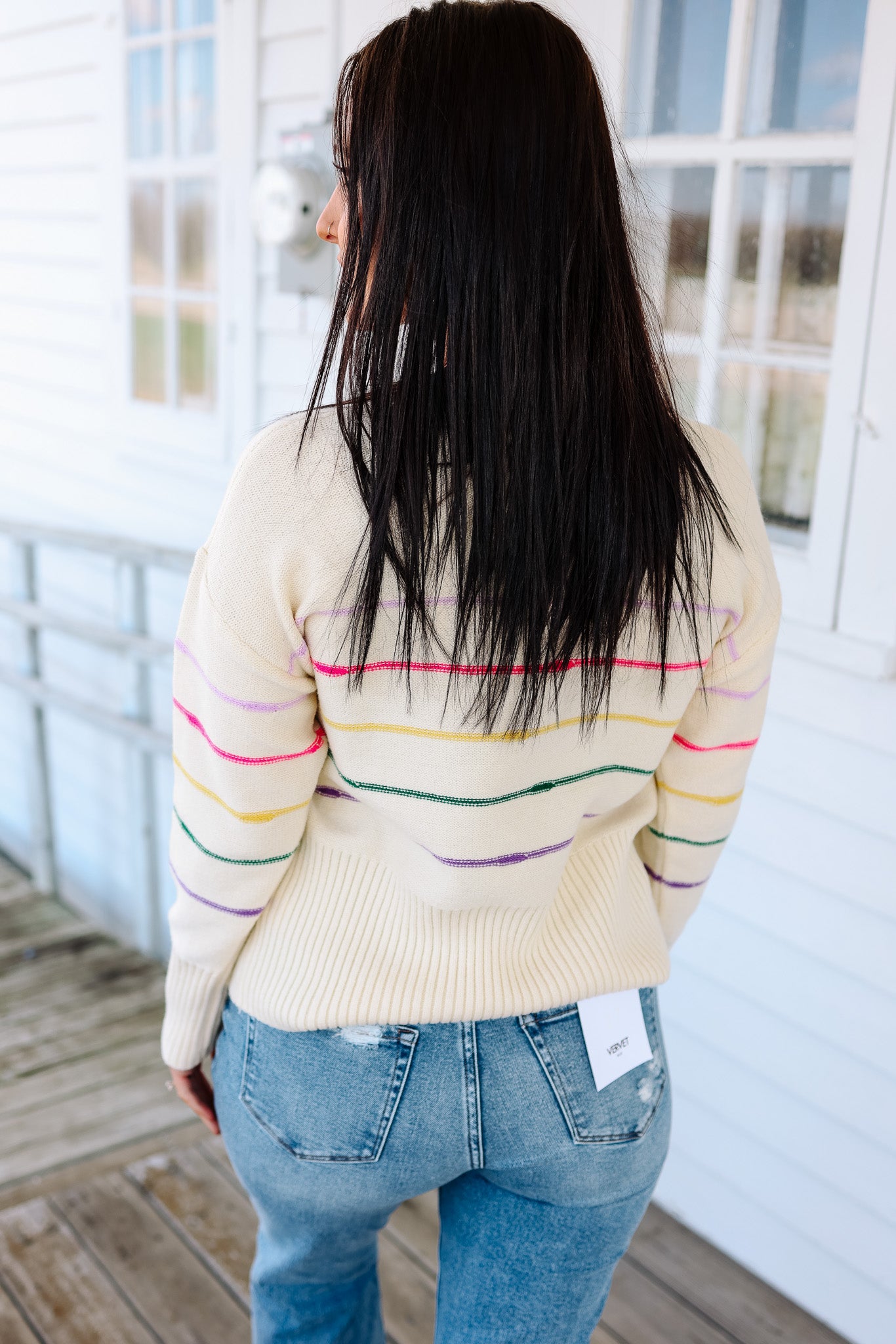 Kendall Multi Color Striped Sweater