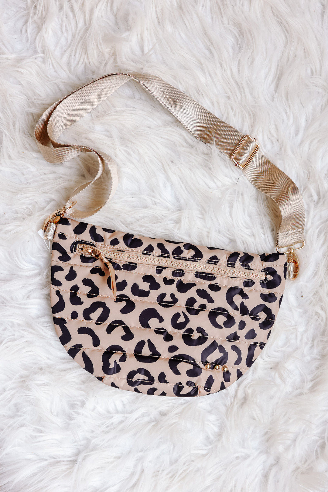 Jolie Puffer Bum Bag - Leopard