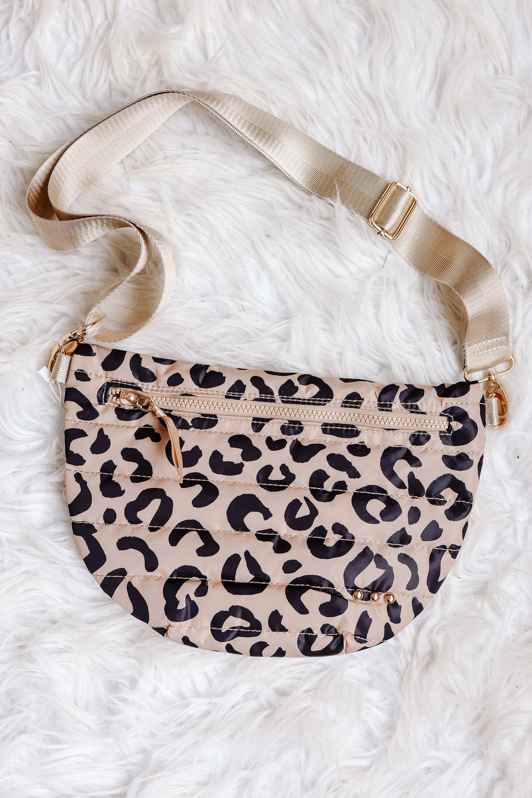 Jolie Puffer Bum Bag - Leopard