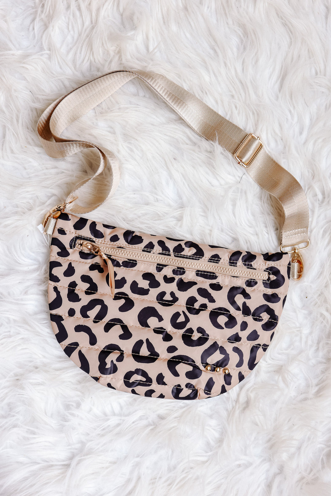 Jolie Puffer Bum Bag - Leopard