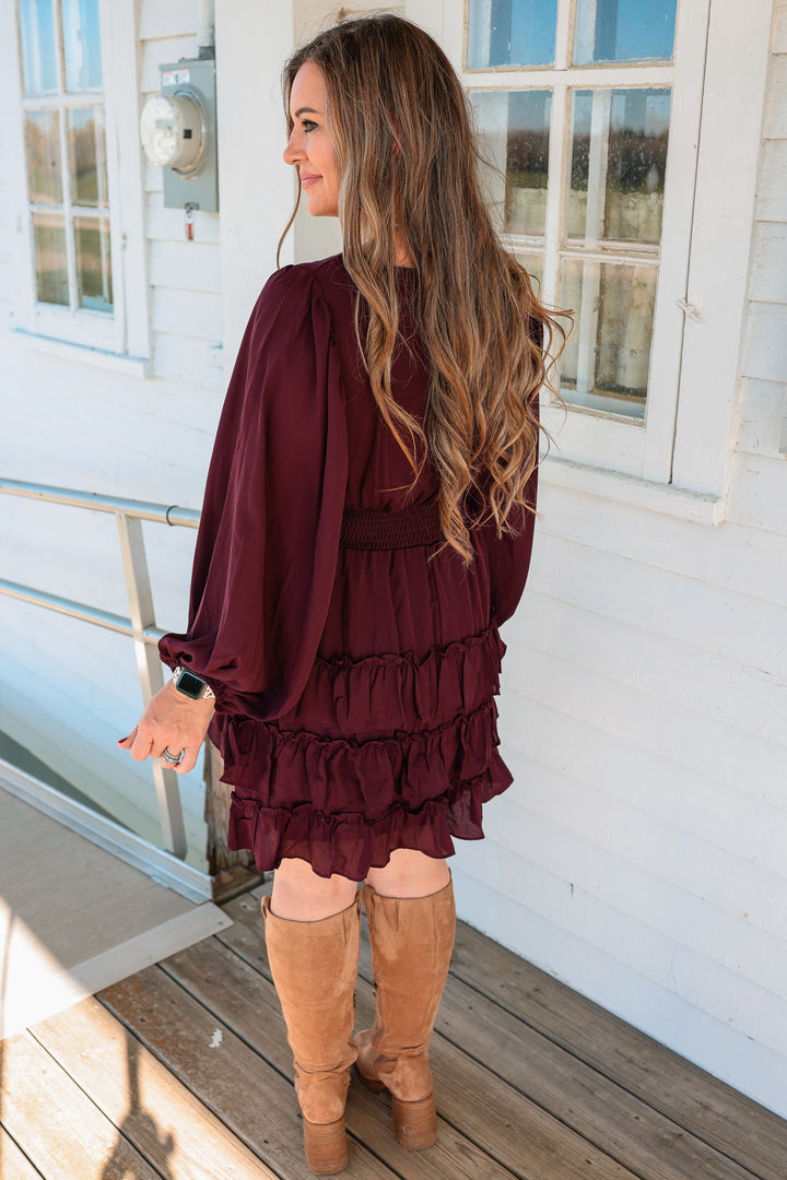 Millie Smocked Waist Ruffle Dress