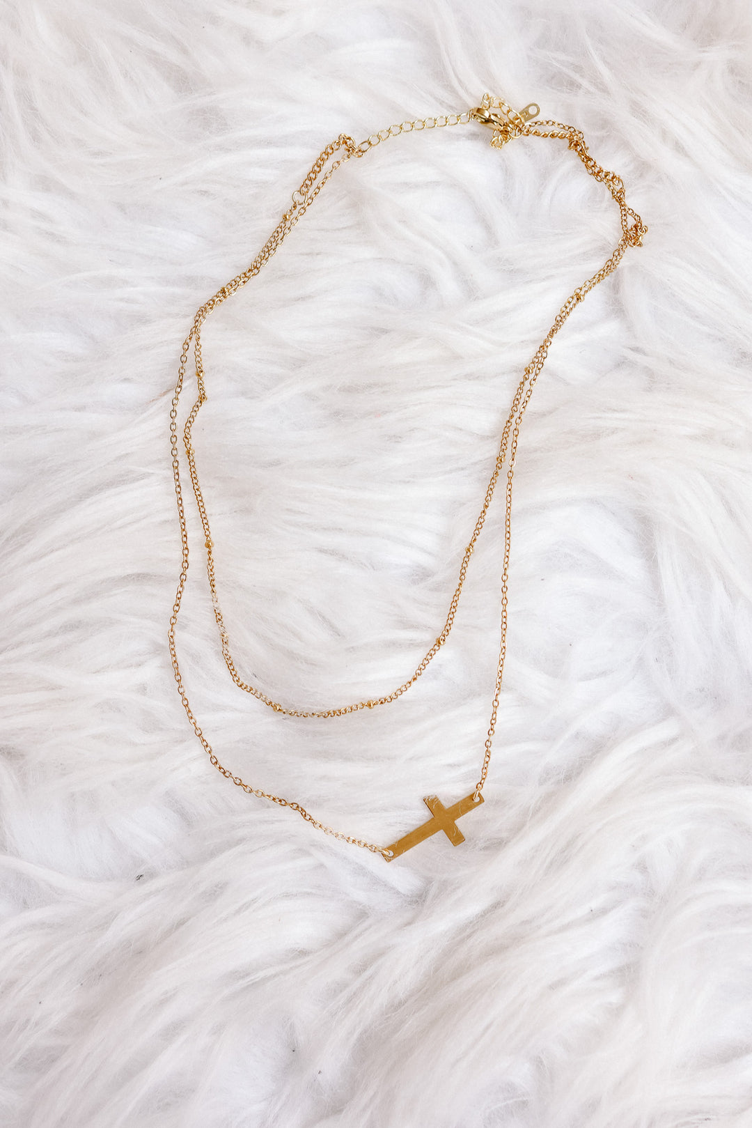 Layered Cross Necklace