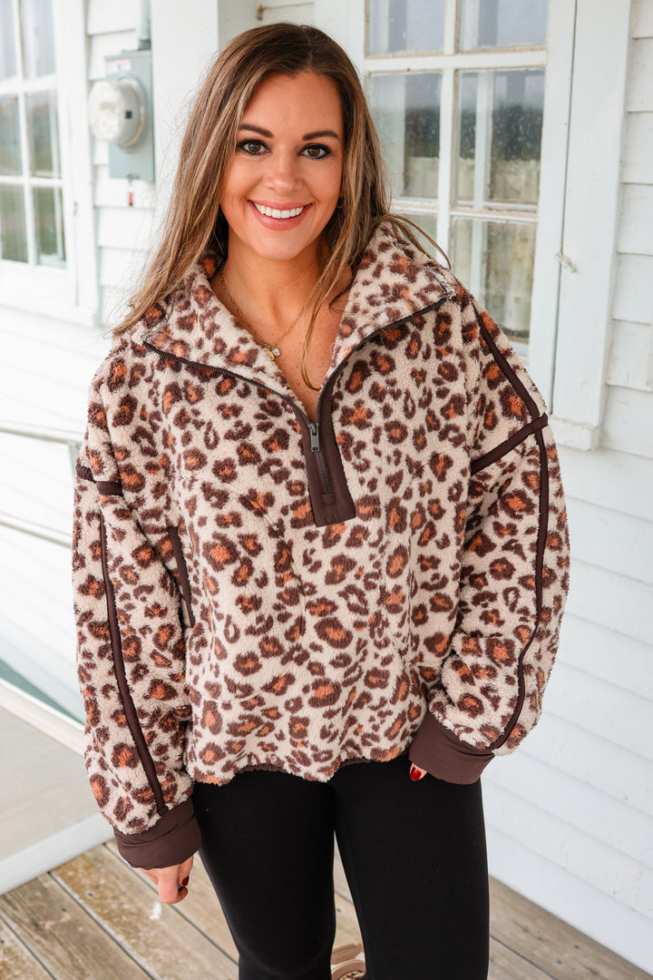 Sutton Sherpa Quarter Zip Jacket