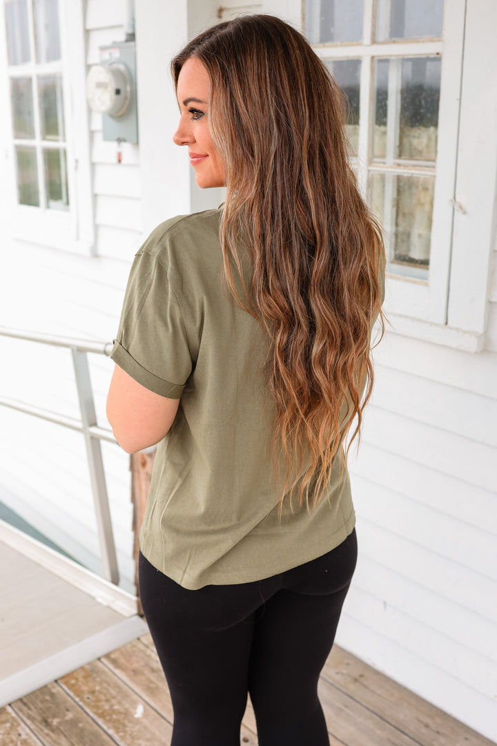 Mali Short Sleeve Tee - Light Olive
