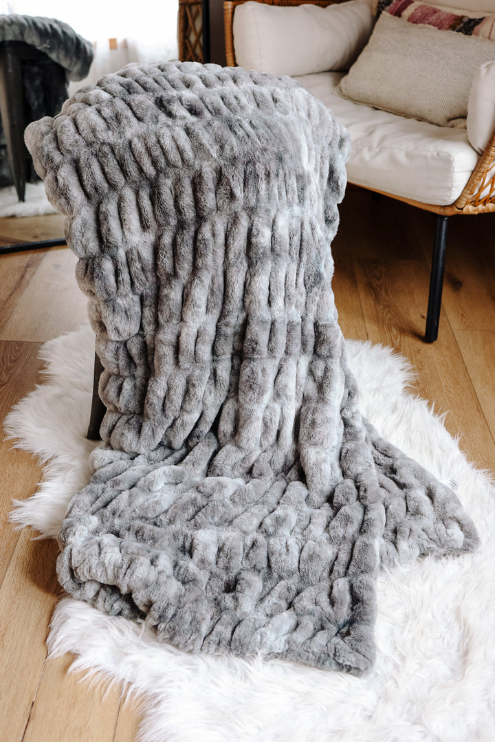 Cuddle Luxe Cloud Blanket - Charcoal Mist