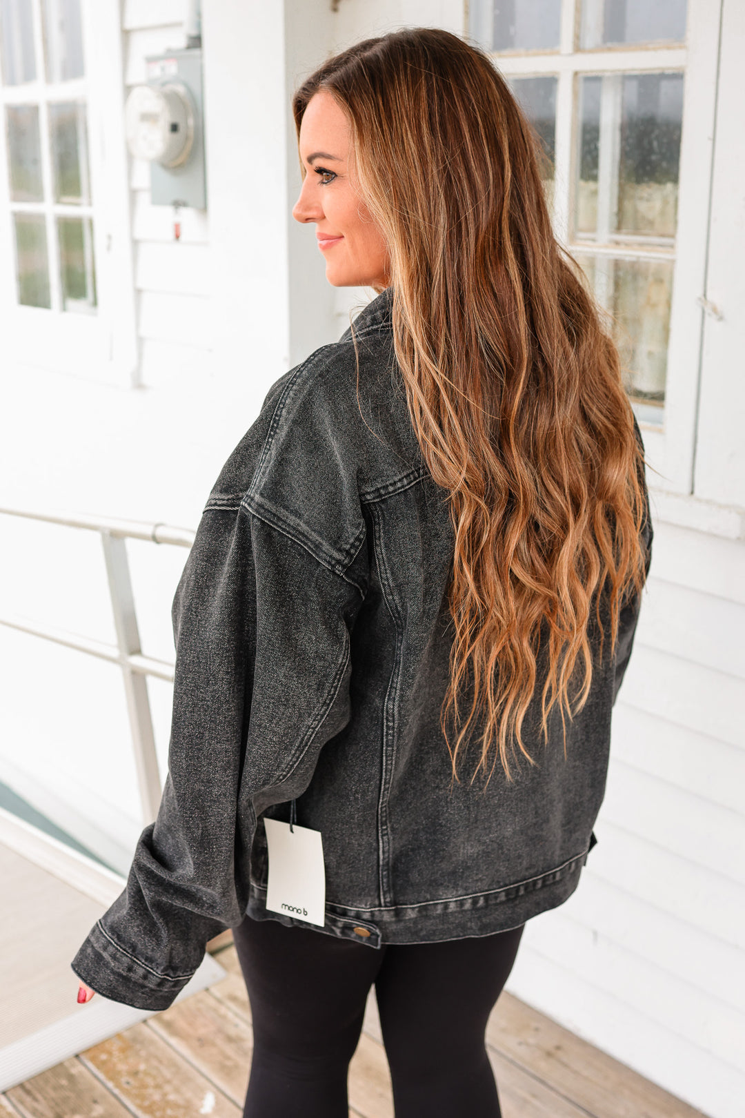 Campbell Denim Jacket - Charcoal Grey