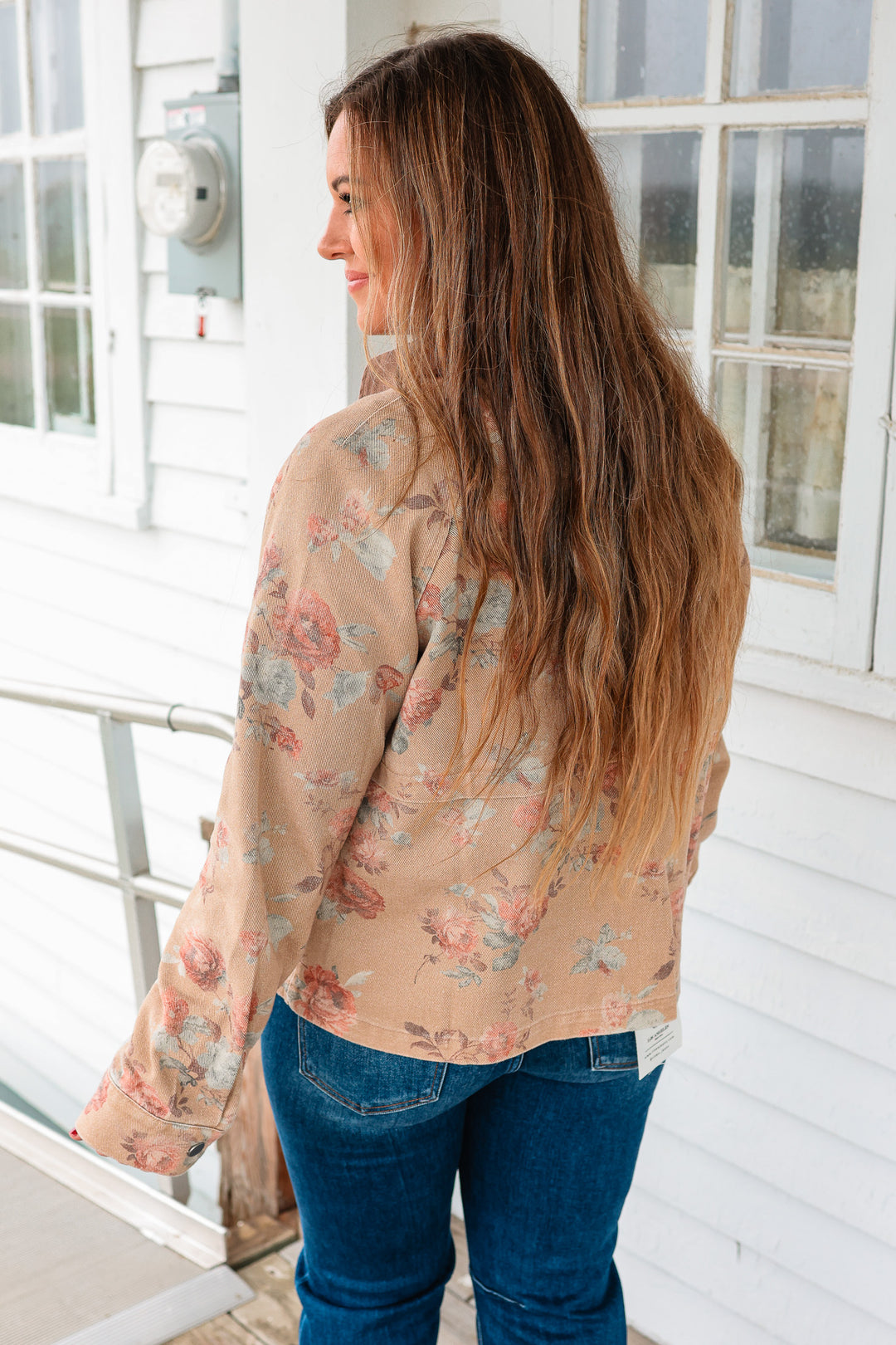 Wild Rose Vintage Washed Jacket - Camel