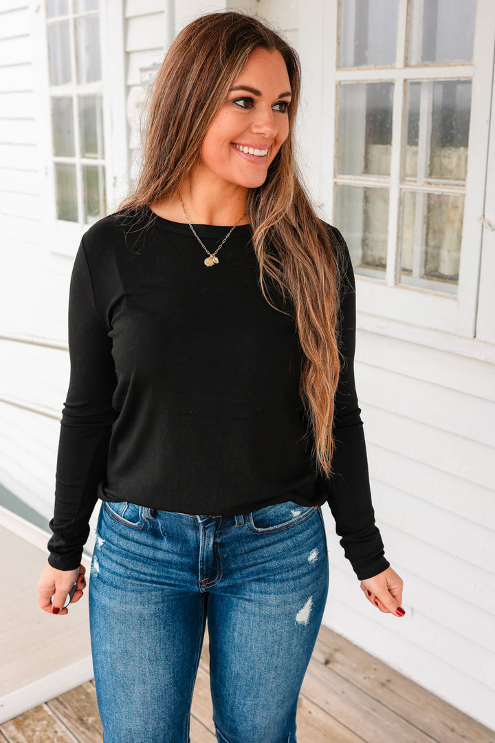 The Essential Long Sleeve - Black