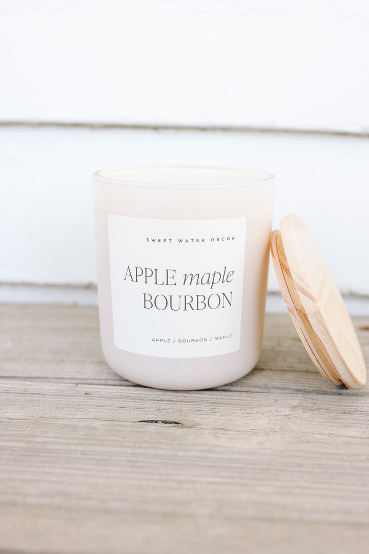 Apple Maple Bourbon 15 oz Soy Candle