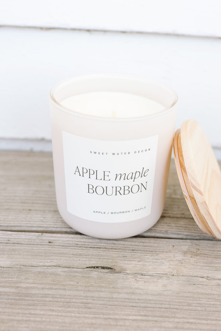 Apple Maple Bourbon 15 oz Soy Candle
