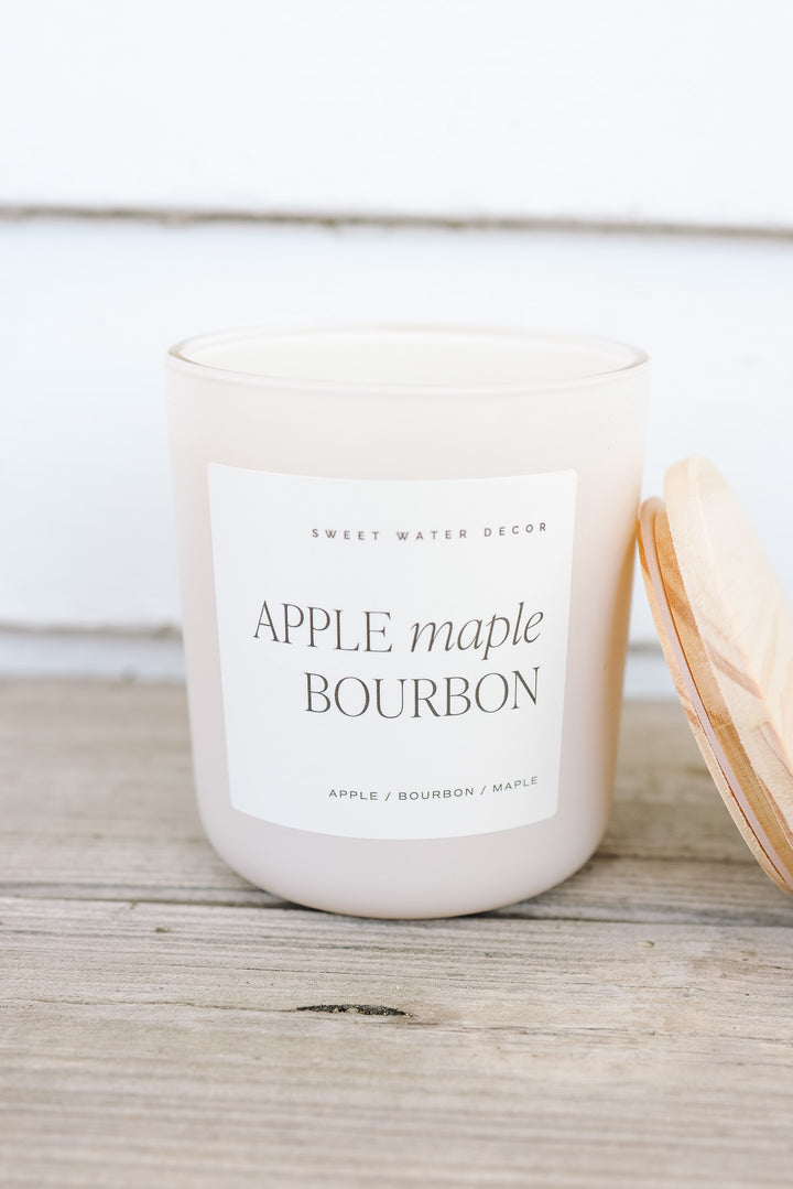 Apple Maple Bourbon 15 oz Soy Candle