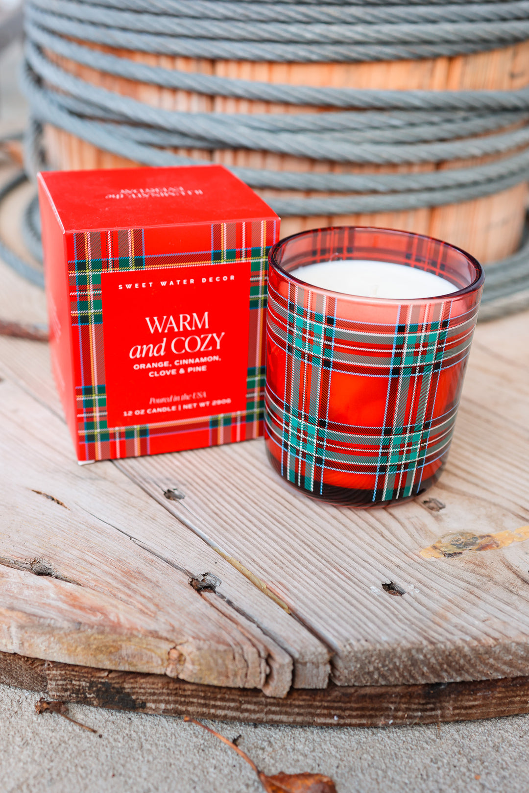 Warm and Cozy 12 oz Boxed Soy Candle