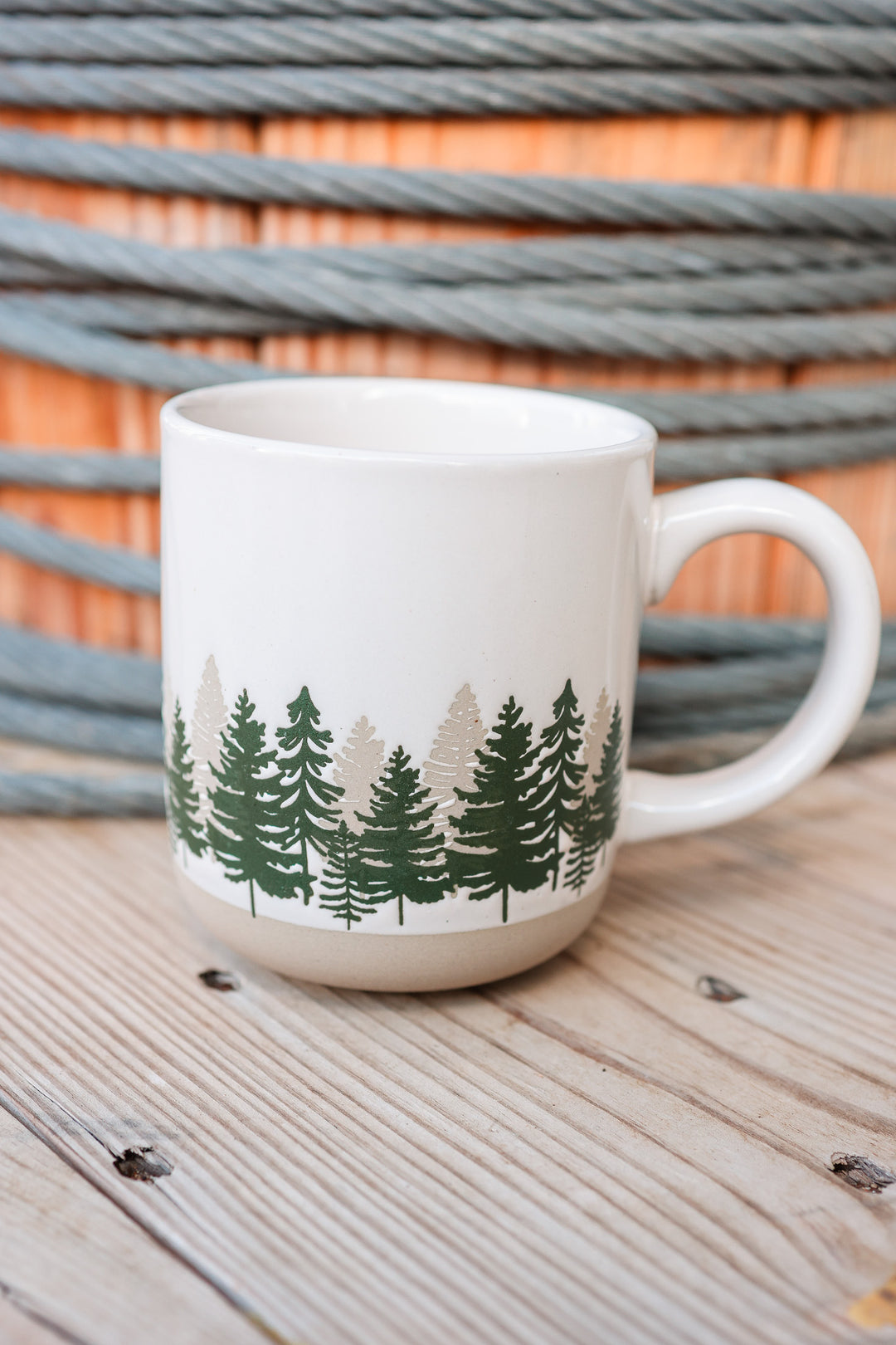 Forest Stoneware Coffee Mug