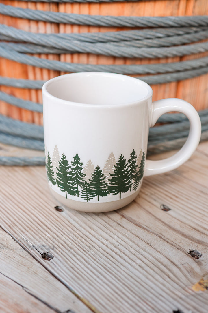 Forest Stoneware Coffee Mug