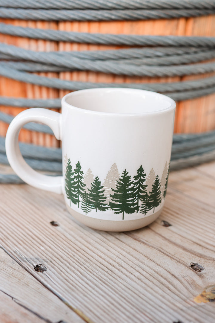 Forest Stoneware Coffee Mug