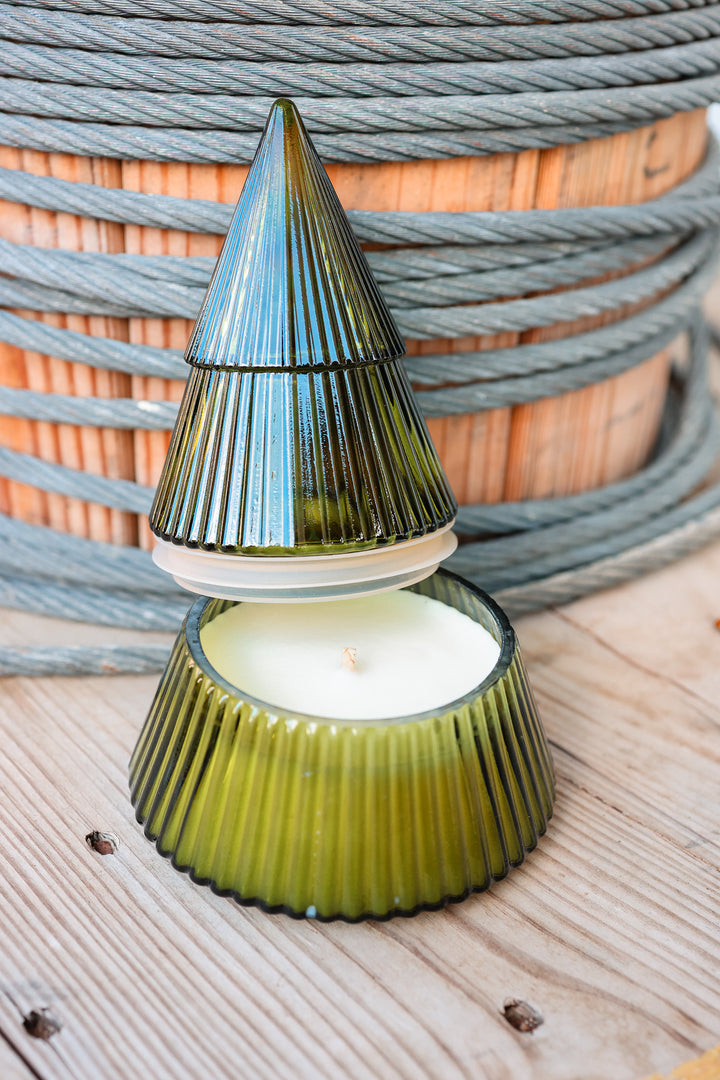 Fraser Fir Soy Candle - 8.5 oz Glass Tree Jar