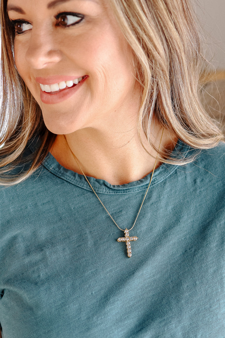 Hannah Diamond Cross Necklace