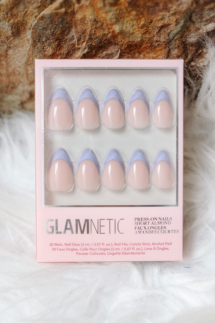 French Lilac Press-On Nails | Short Almond | Spring Purple