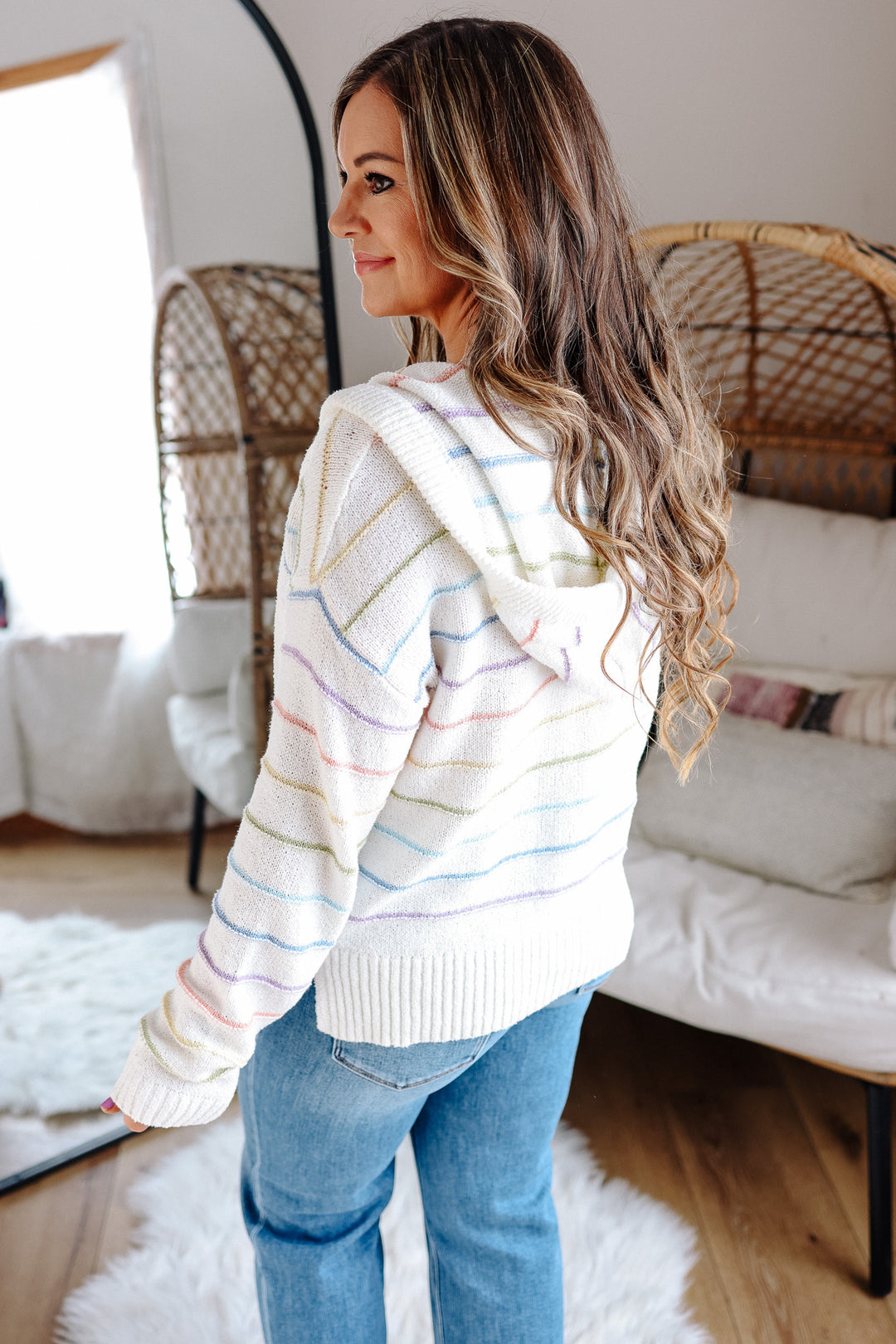Bristol Multi Striped Sweater Hoodie
