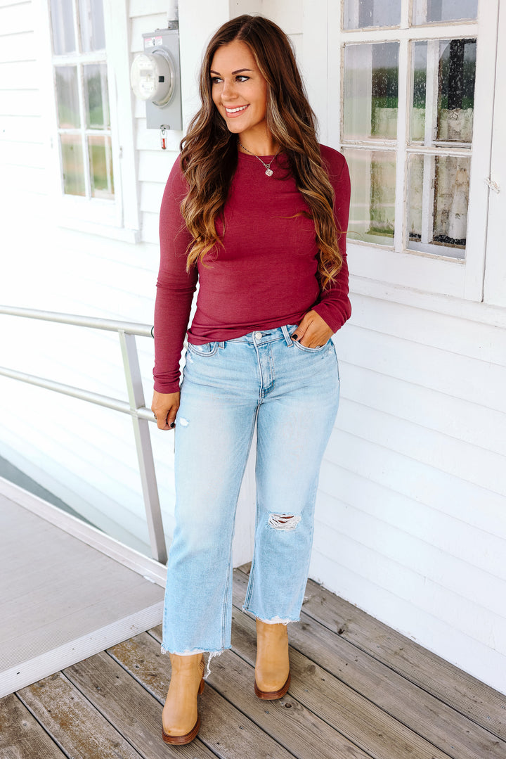 FLYING MONKEY: Ezra Distressed Crop Jeans