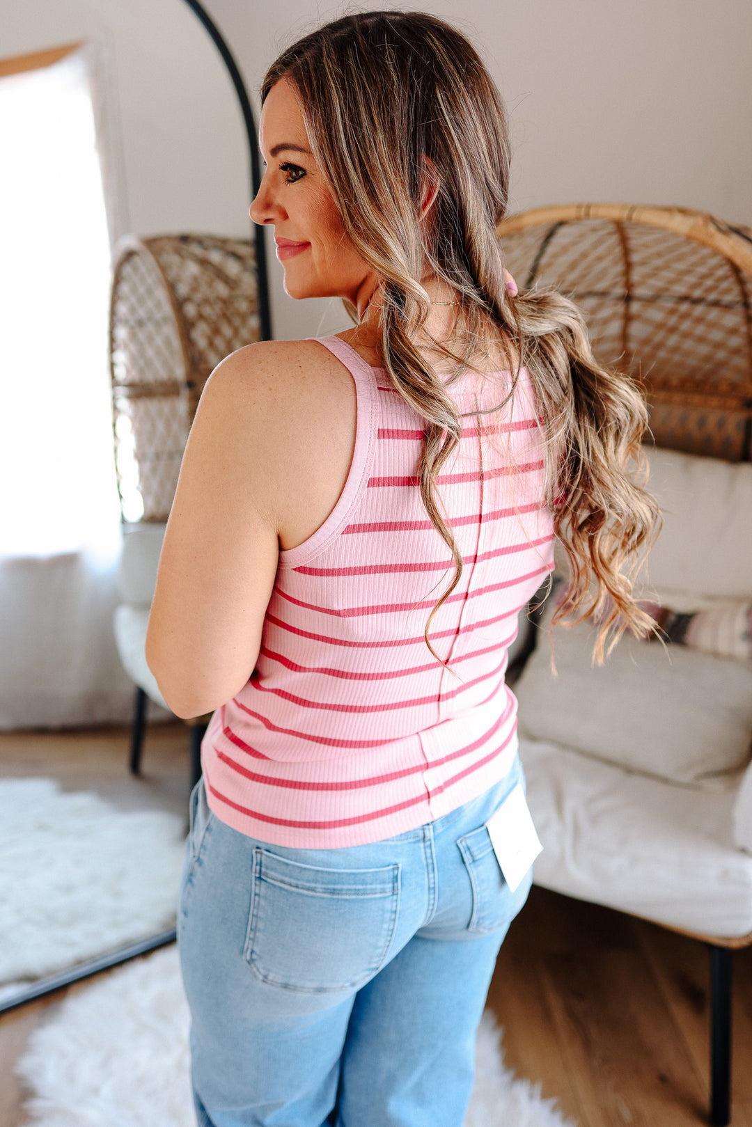 Monroe Striped Knit Tank Top
