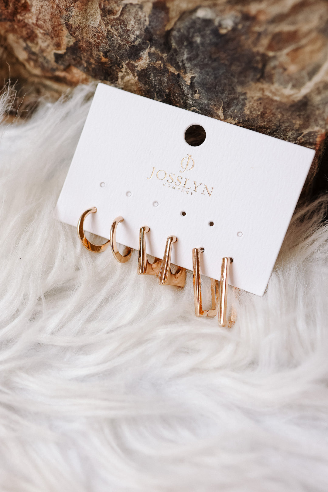 Geo Mini Trio Hoop Earring Set