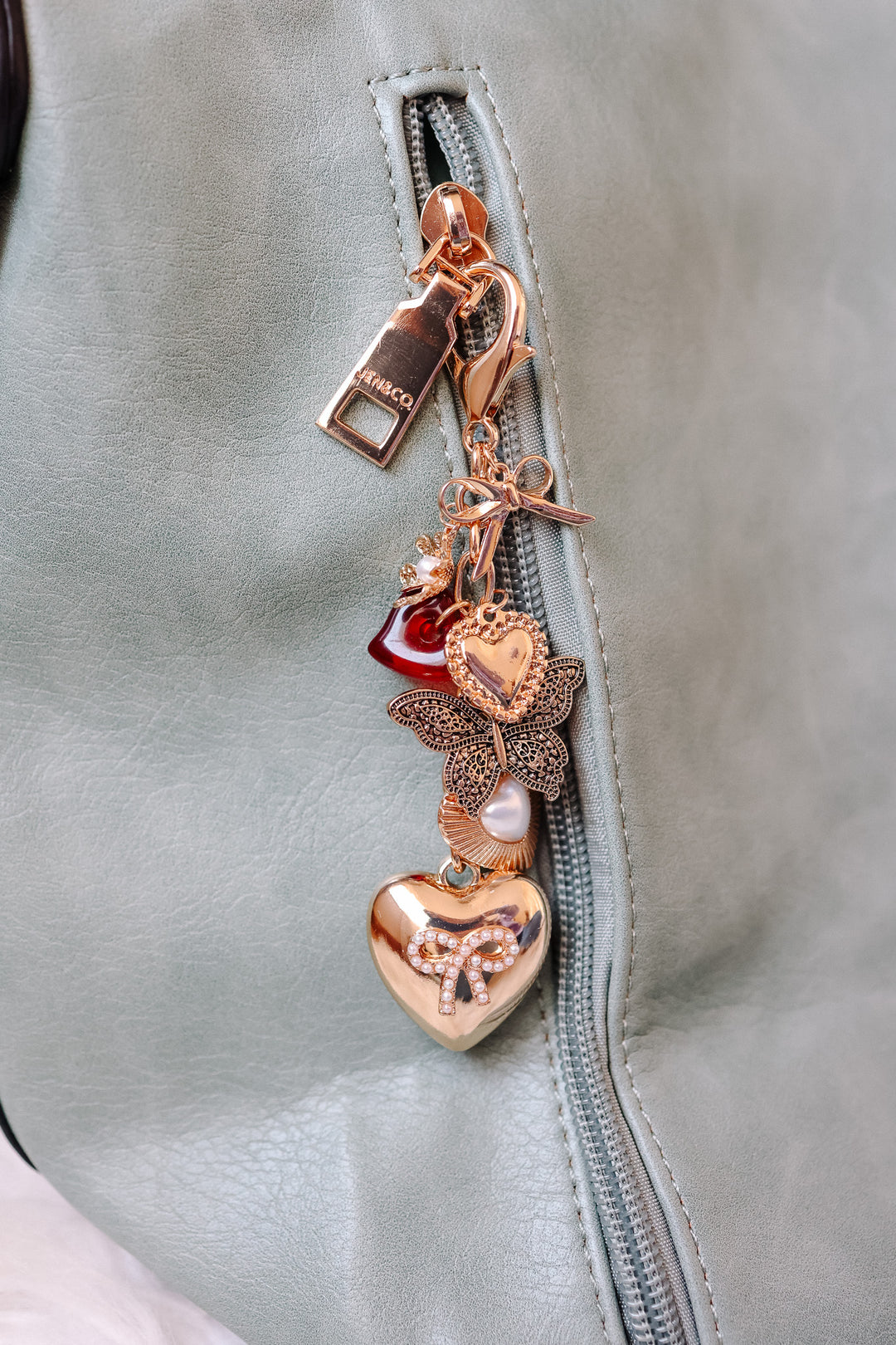 Heart Bow Butterfly Bag Charm