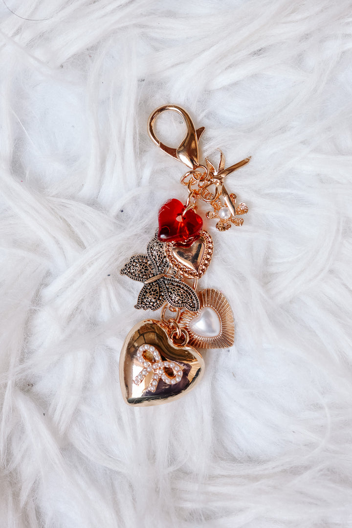 Heart Bow Butterfly Bag Charm