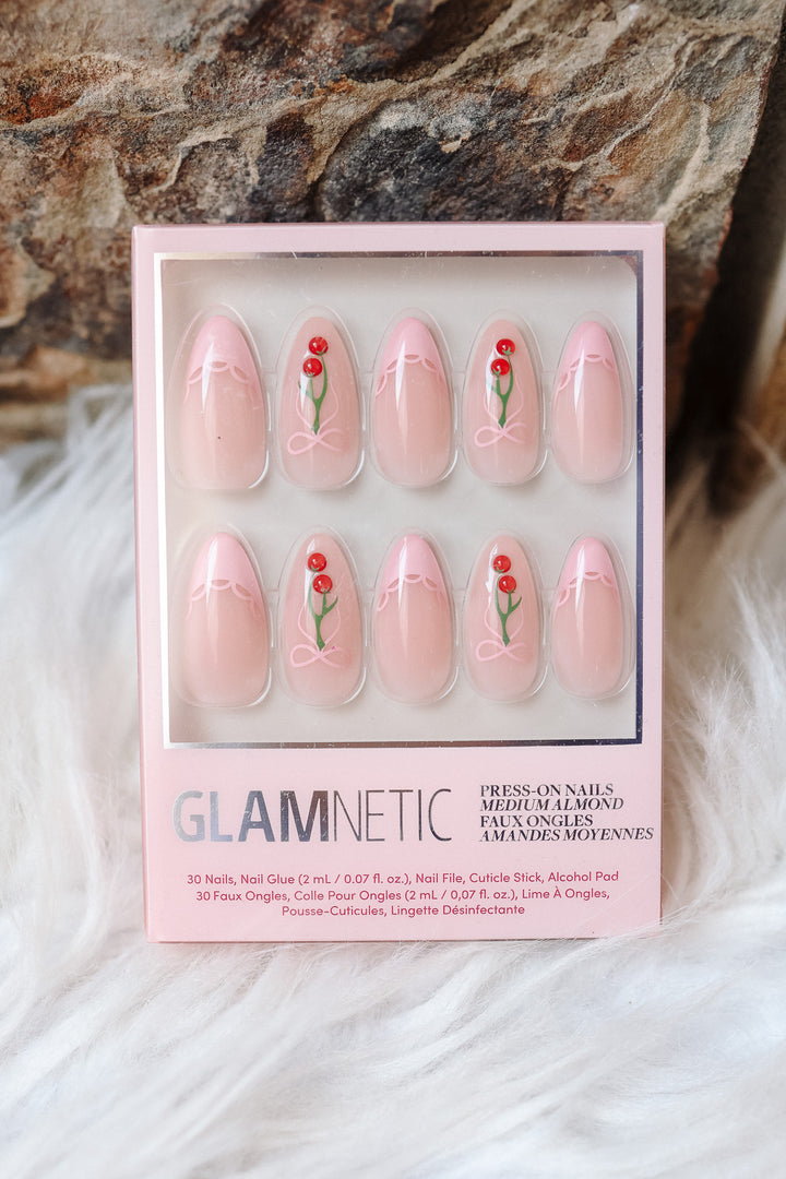 Cherry Bow Press-On Nail