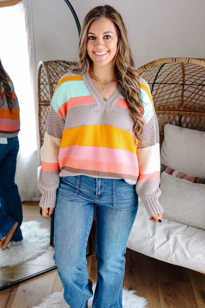 Bowie Colorblock Stripe Sweater