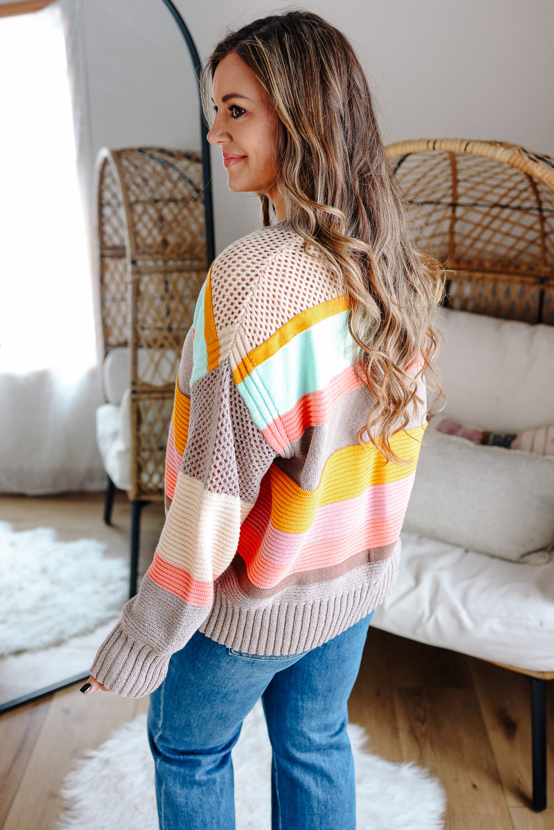 Bowie Colorblock Stripe Sweater