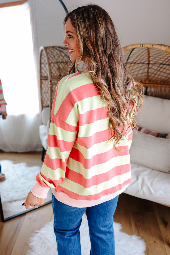 Annie French Terry Sweatshirt - Strawberry Lemonade