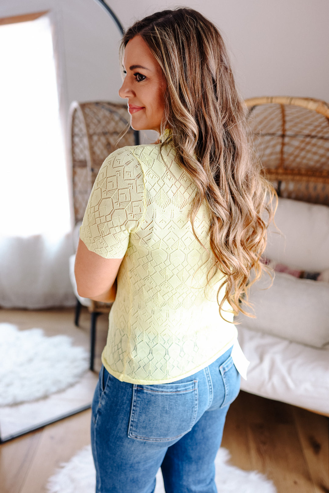 Tessa Mockneck Pointelle Top