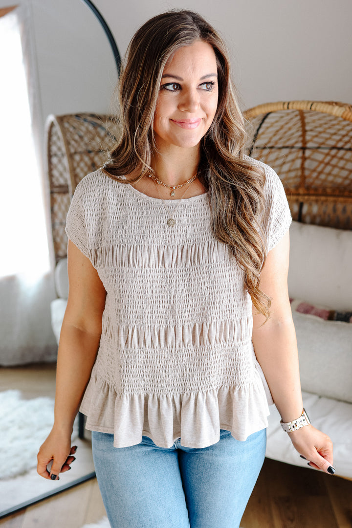 Lila Tiered Smocked Ruffle Top