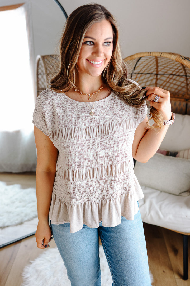 Lila Tiered Smocked Ruffle Top