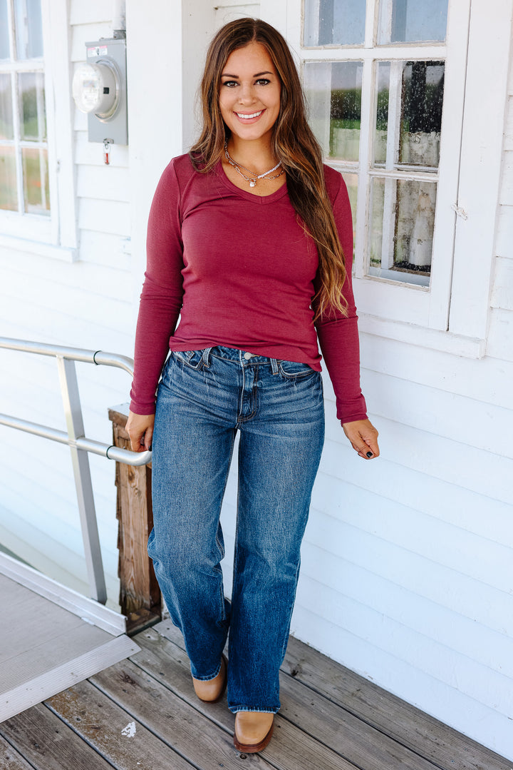 VERVET: PENN 90'S HIGH RISE WIDE JEANS